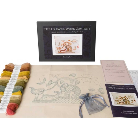The Crewel Work Company | Running Hare Crewel Embroidery Kit
