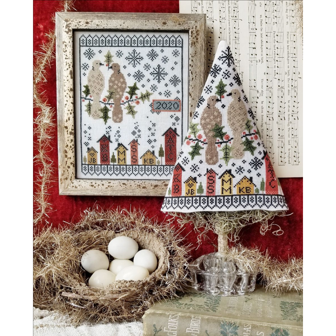 Hello from Liz Mathews ~ Second Day of Christmas Sampler & Tree Pattern