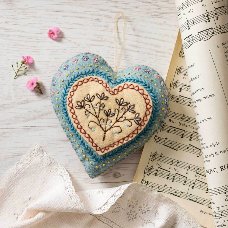 Corrine Lapierre ~ Embroidered Heart Kit