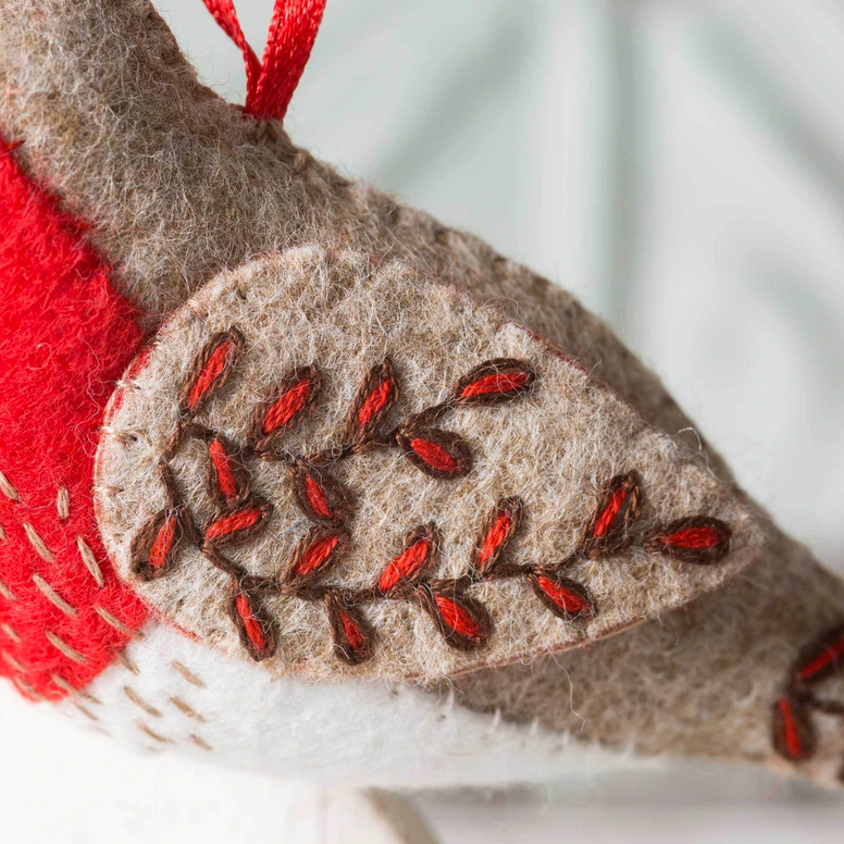 Corrine Lapierre | Mini Felt Craft Kit - Embroidered Robin