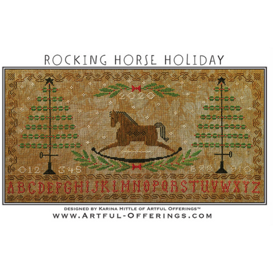 Artul Offerings ~ Rocking Horse Holiday Pattern