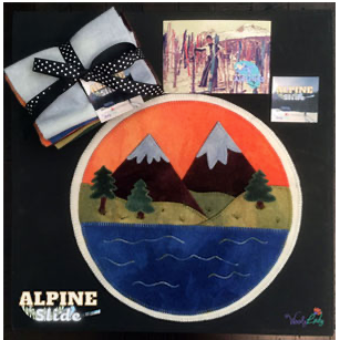Alpine Slide Wool Applique Pattern