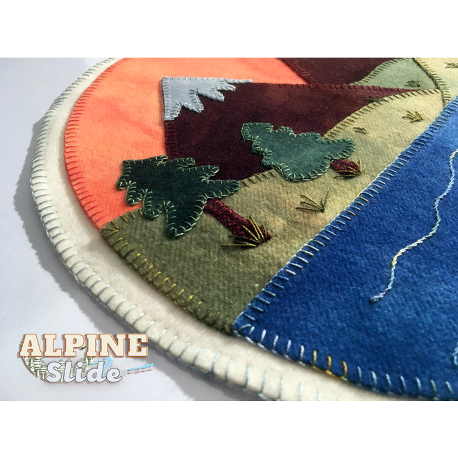 Alpine Slide Wool Applique Pattern