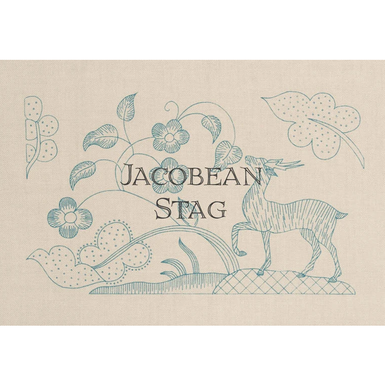 The Crewel Work Company | Jacobean Stag Crewel Embroidery Kit