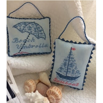 JBW Designs ~ Seaside Series VII ~ Beach Umbrella and Sailboat Pattern