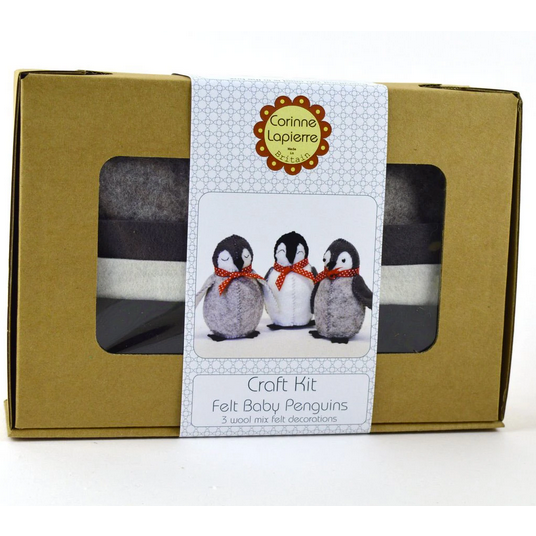 Corrine Lapierre ~ Wool Felt Craft Kit ~ Baby Penguins