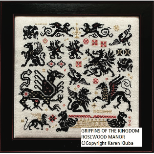 Rosewood Manor ~ Griffins of the Kingdom Pattern