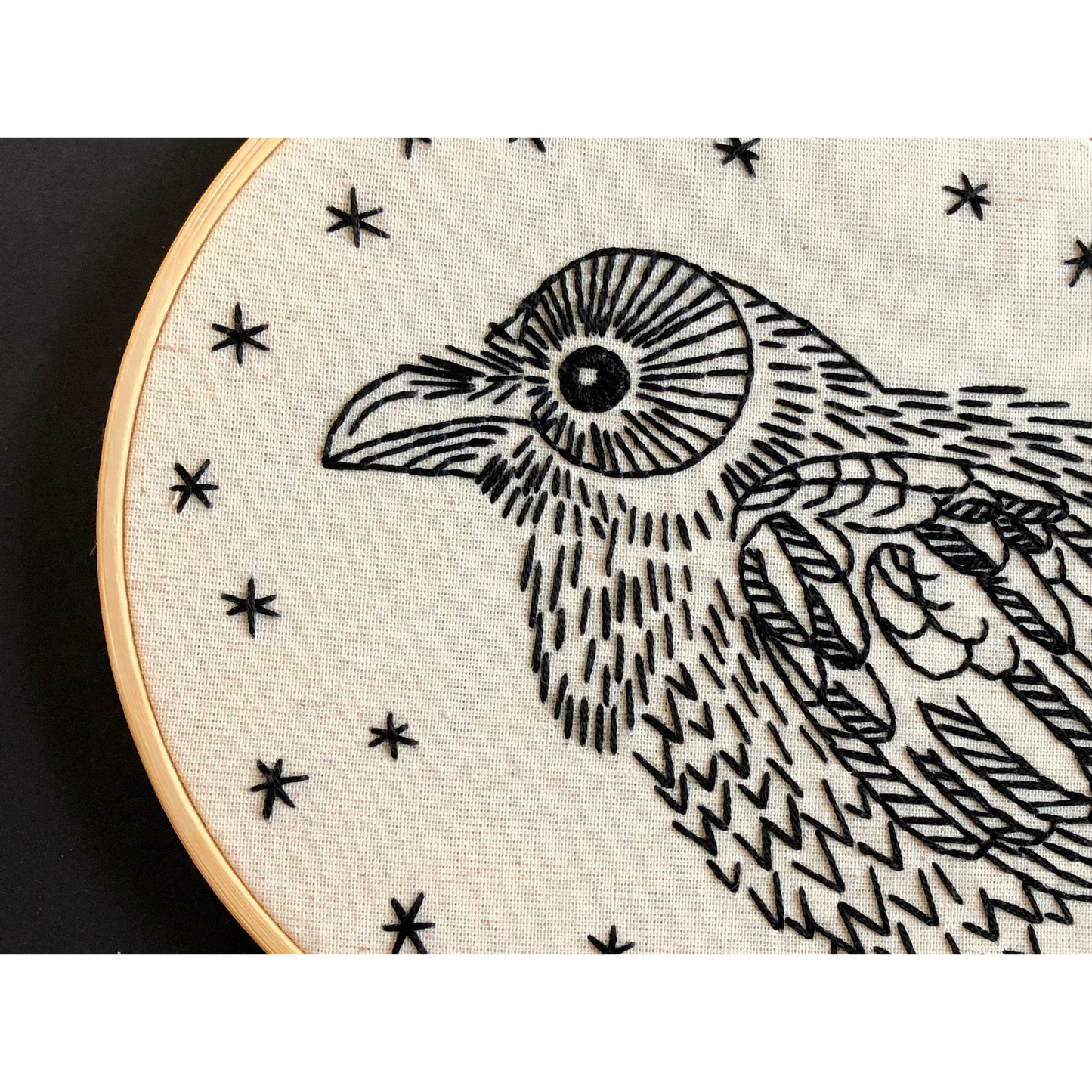 Hook, Line & Tinker | Raven Nevermore Embroidery Kit
