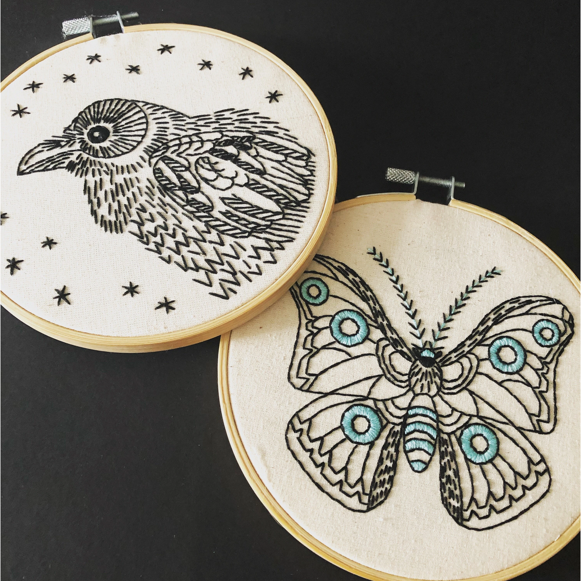 Hook, Line & Tinker | Raven Nevermore Embroidery Kit
