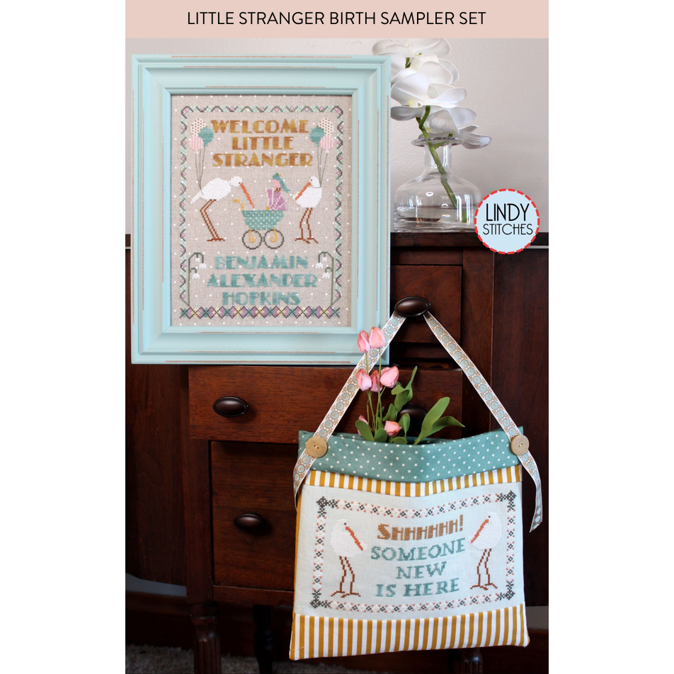 Lindy Stitches ~ Little Stranger Birth Sampler Pattern