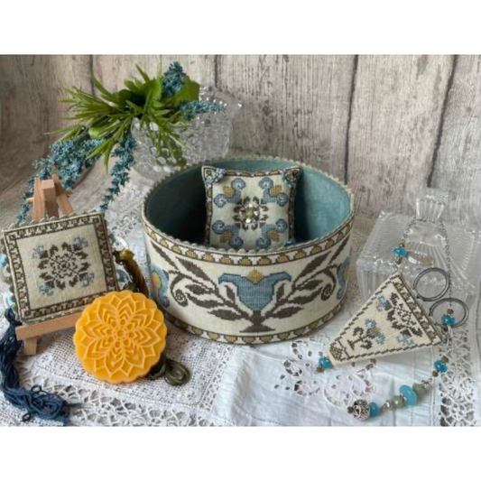 Mani di Donna ~ Enchanted Tulip Sewing Basket Pattern Market 2022