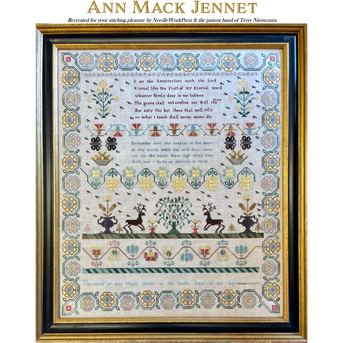 NeedleWorkPress Ann Mack Sampler Pattern Hobby House Needleworks