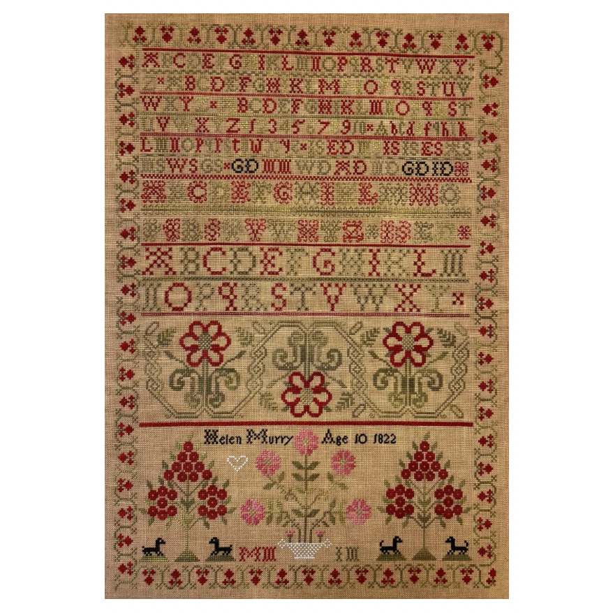 Needlemade Designs ~ Helen Murry 1822 Sampler Pattern