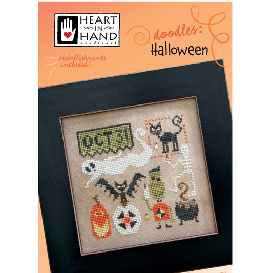 Heart in Hand ~ Doodles: Halloween Pattern