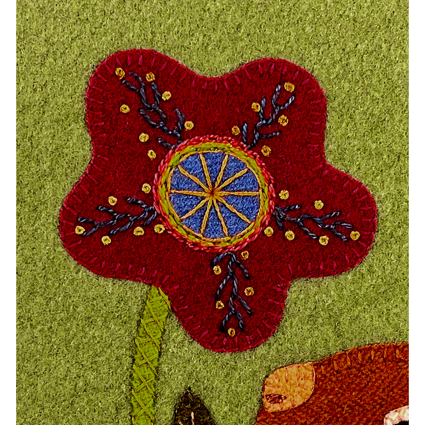 Jerome Thomas ~ Bee Kind Wool Applique Pattern