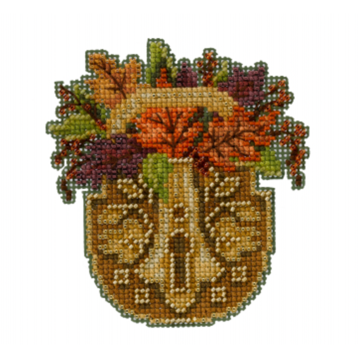 Mill Hill Antique Lock Trilogy ~ Autumn Lock Cross Stitch Kit