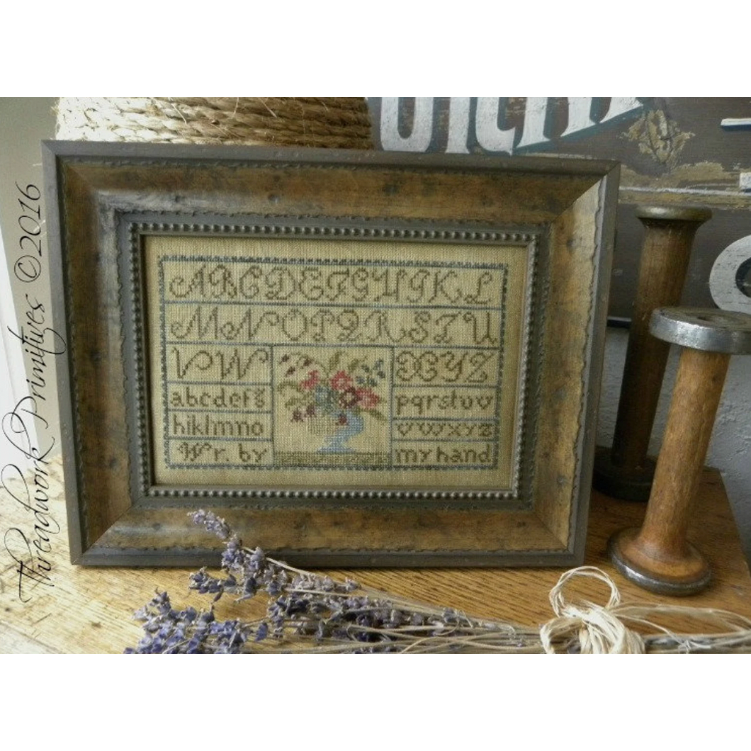 Thread On Sampler Threadwork Primitives ~ Painted Threads Sampler Pattern – Hobby House ...