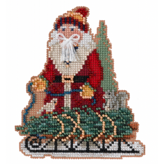 Mill Hill Timberline Santas ~ Norway Spruce Santa Cross Stitch Kit