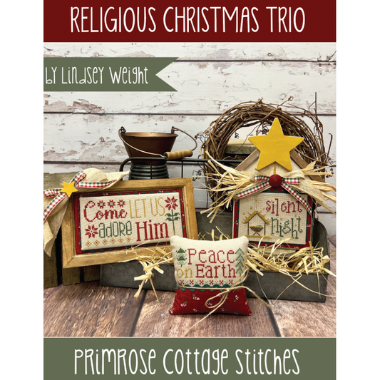 Primrose Cottage ~ Religious Christmas Trio Pattern Expo 2022