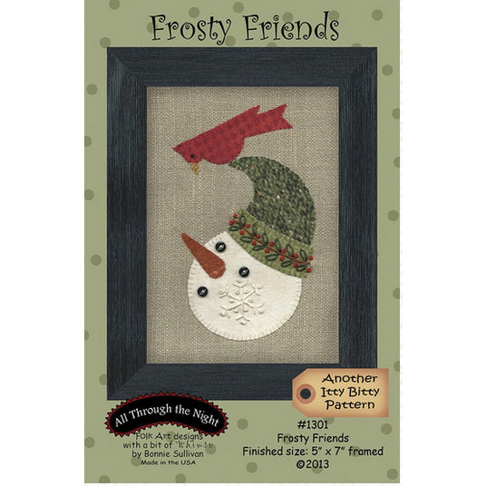 All Through the Night ~ Frosty Friends Wool Applique Pattern
