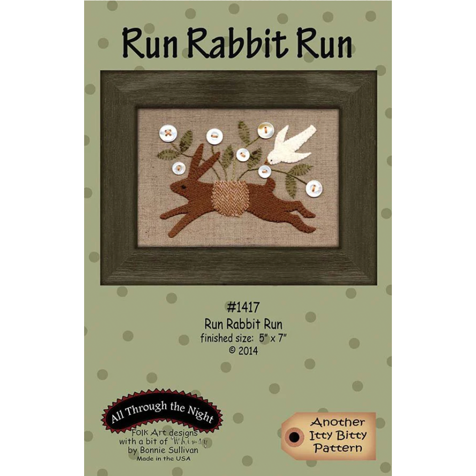 All Through the Night ~ Run Rabbit Run Applique Pattern