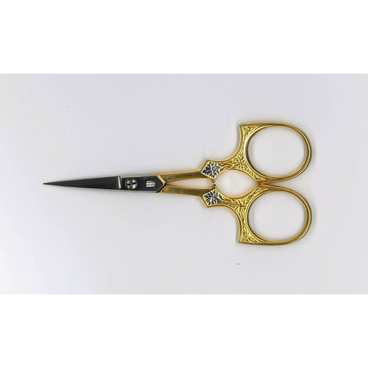 Solingen Gold Plated 3.5" Diamond Star Embroidery Scissors