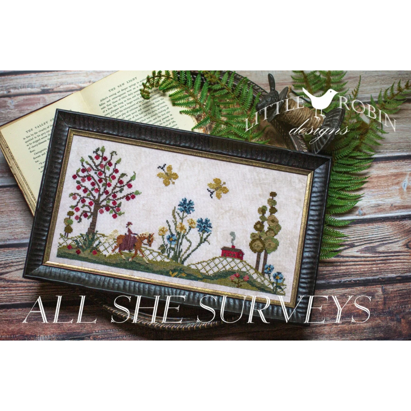 Little Robin Designs ~ All She Surveys Sampler Pattern