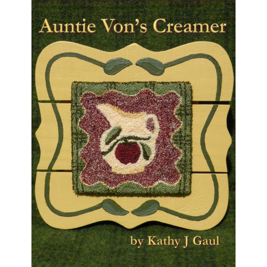 Meetinghouse Hill Designs ~ Auntie Von's Creamer Rug Hooking Pattern (Monks Cloth)