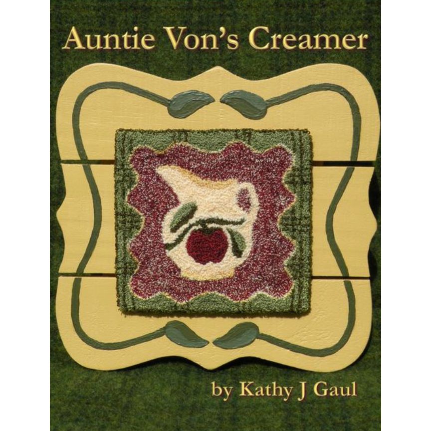 Meetinghouse Hill Designs ~ Auntie Von's Creamer Rug Hooking Pattern (Linen)