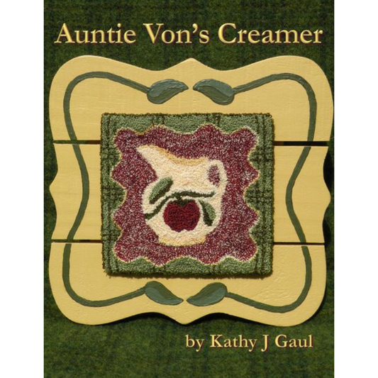 Meetinghouse Hill Designs ~ Auntie Von's Creamer Rug Hooking Pattern (Linen)
