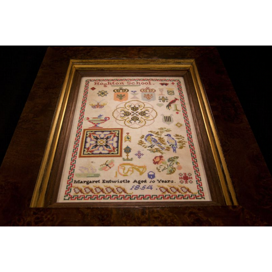 Hands Across The Sea ~ Margaret Entwistle 1854 Sampler Pattern Printed Booklet