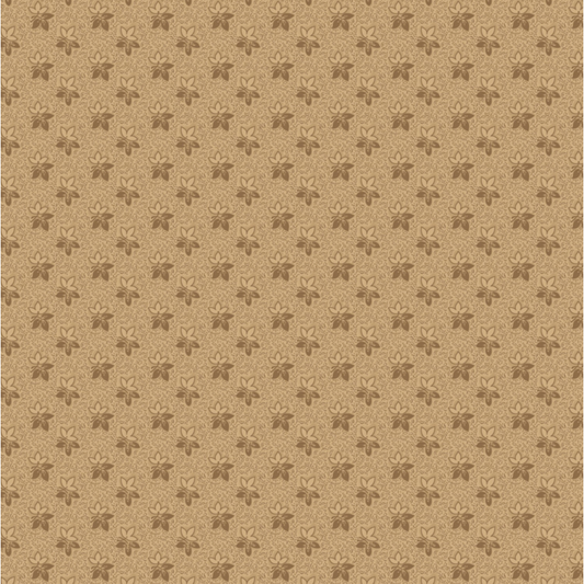 Prairie Backgrounds by Pam Buda ~ Twin Leaves R170382-COFFEE
