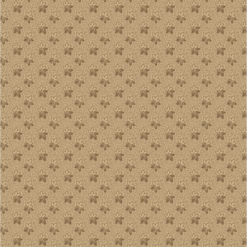 Prairie Backgrounds by Pam Buda ~ Twin Leaves R170382-COFFEE