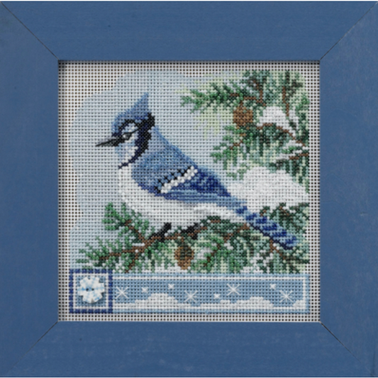 Mill Hill Buttons & Beads Winter 2022 ~ Blue Jay Cross Stitch Kit