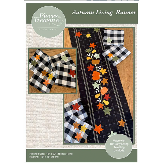 Pieces to Treasure ~ Autumn Living Runner Applique Pattern or Kit