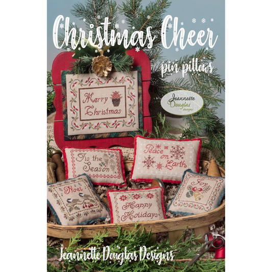 Jeannette Douglas ~ Christmas Cheer Pin Pillows Pattern