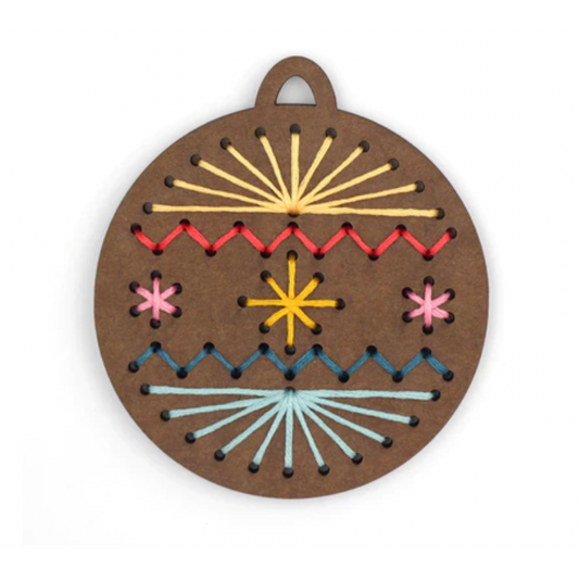 Kiriki Press ~ Gingerbread Ball Stitched Ornament Kit