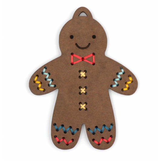 Kiriki Press | Gingerbread Kid Stitched Ornament Kit