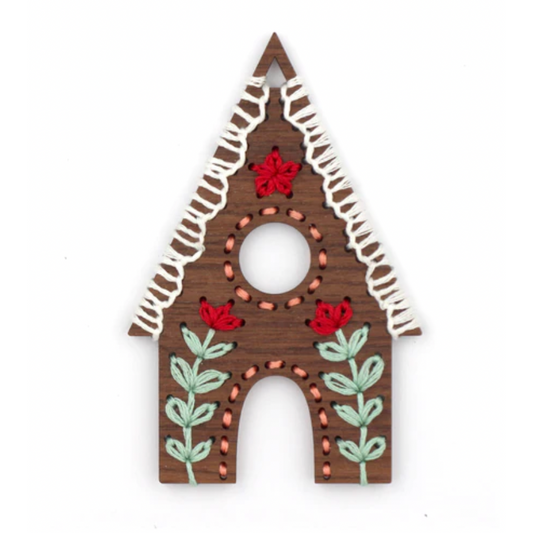 Kiriki Press ~ Gingerbread House Stitched Ornament Kit