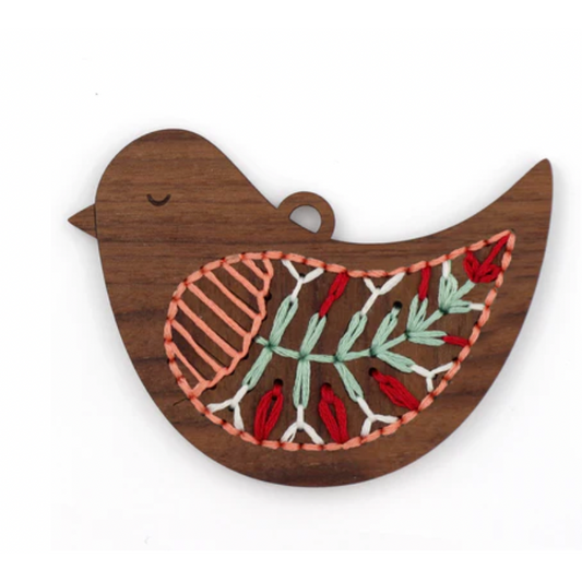 Kiriki Press ~ Bird Stitched Ornament Kit