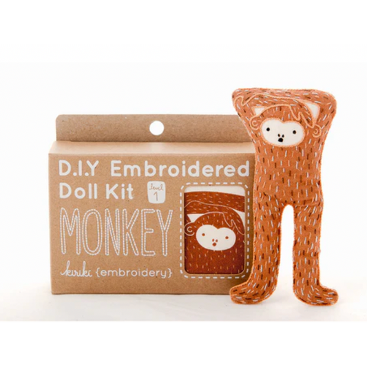 Kiriki Press ~ Monkey Embroidery Kit