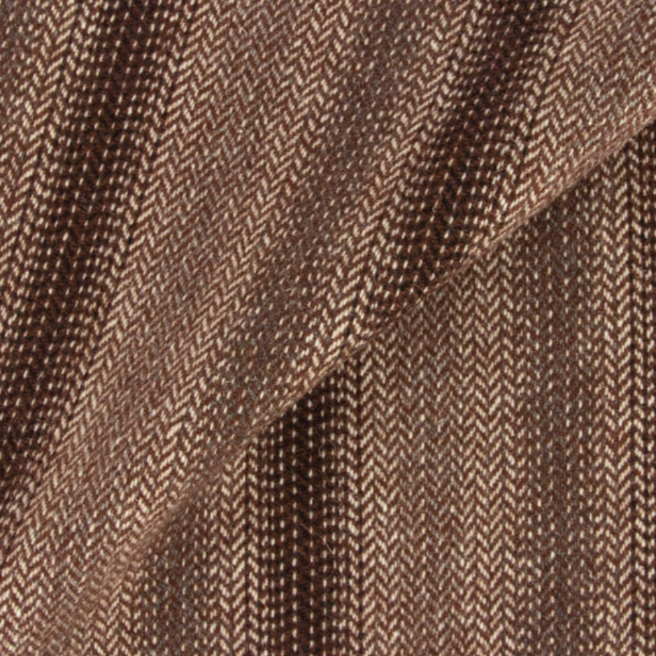 Dorr Mill ~ #1922 Brown, Natural & White Ombre Wool Fabric One Yard