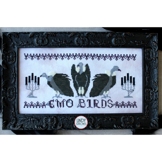 Lindy Stitches ~ Emo Birds Pattern