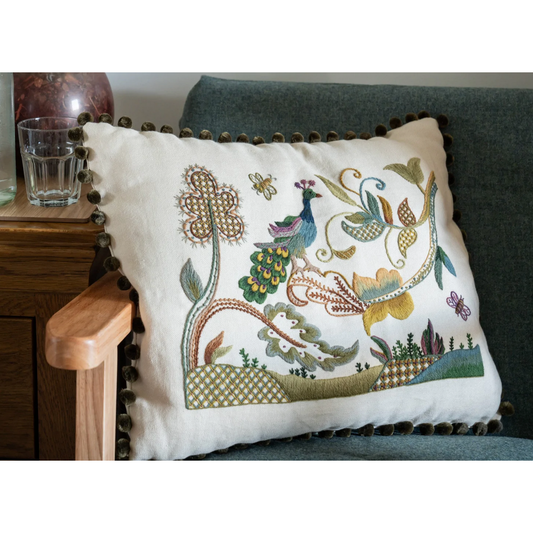 The Crewel Work Company ~ Jacobean Peacock Crewel Embroidery Kit