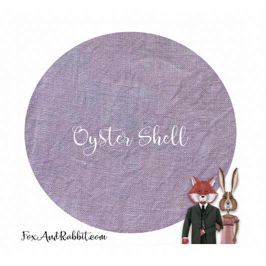 Fox & Rabbit ~ 40 ct. Oyster Shell Newcastle Linen