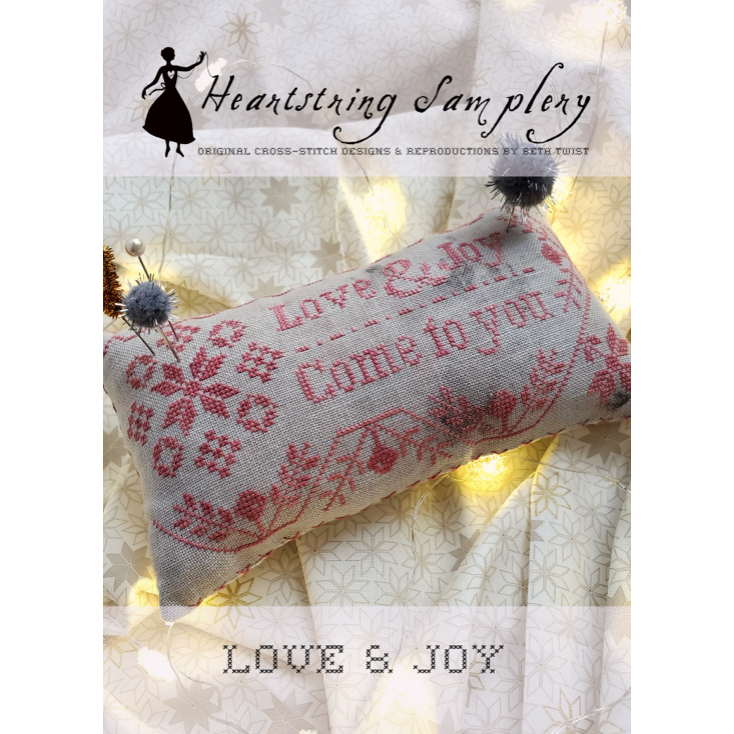 Heartstring Samplery ~ Love & Joy Pinkeep Pattern – Hobby House Needleworks