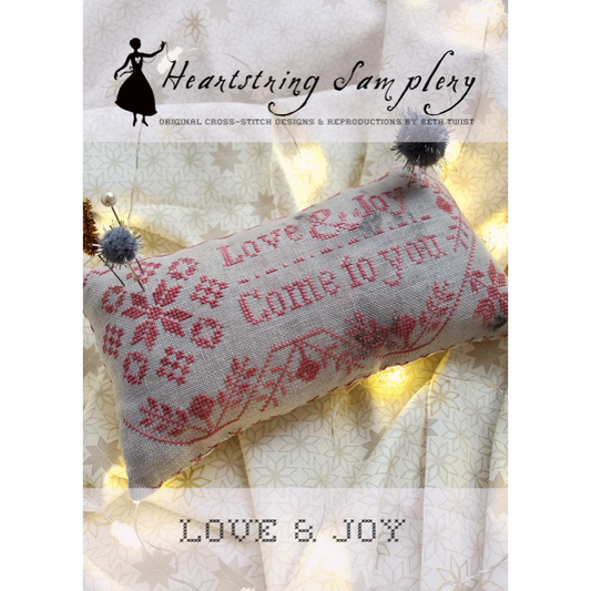 Heartstring Samplery ~ Love & Joy Pinkeep Pattern