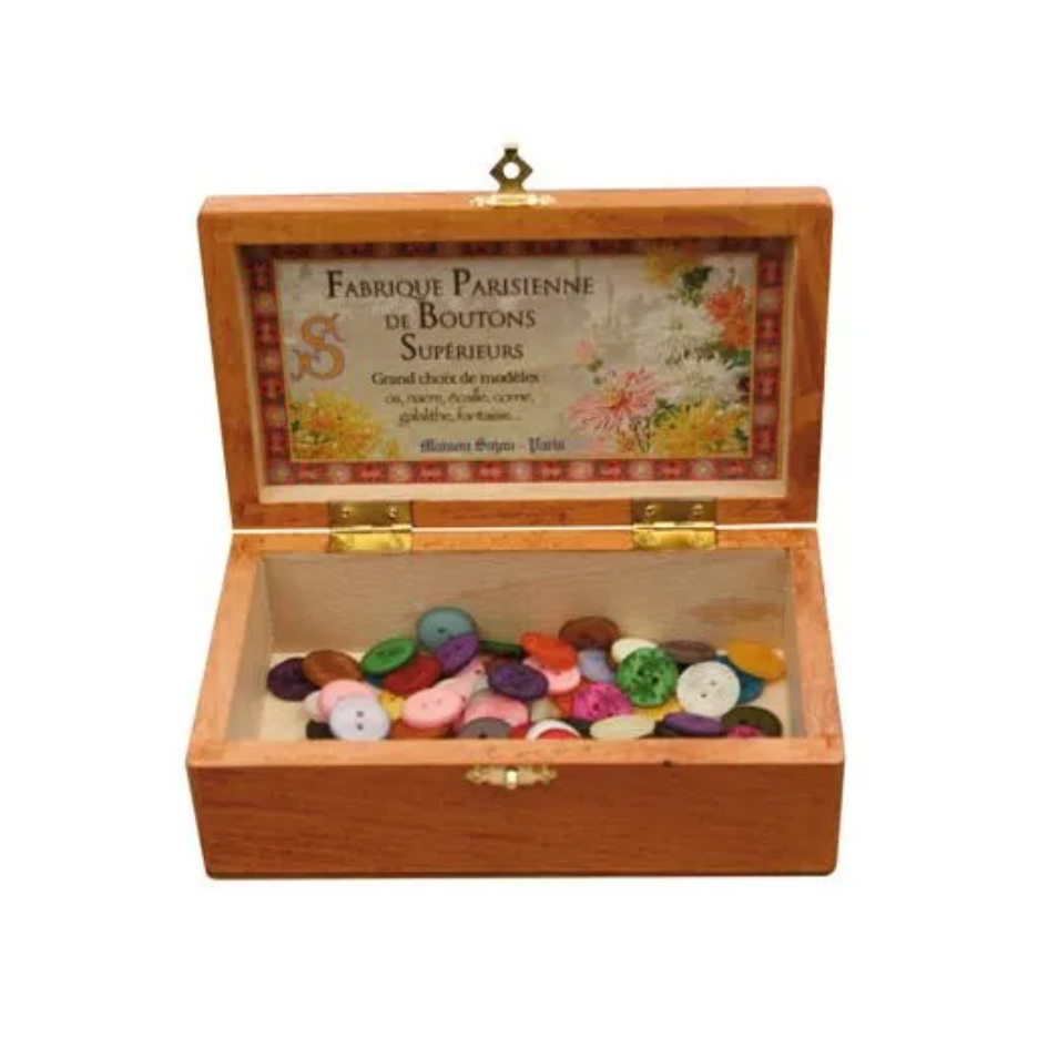 Sajou Boutons Wooden Box