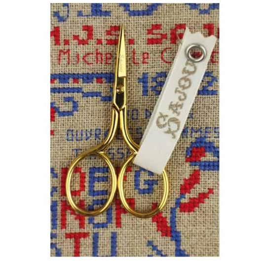 Sajou Courcy Gilded Miniature Scissors ~ Flagey