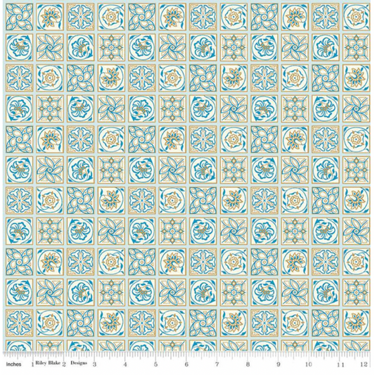 Liberty Fabric ~ The Emporium Collection Three Argyll Tile B 04775909B